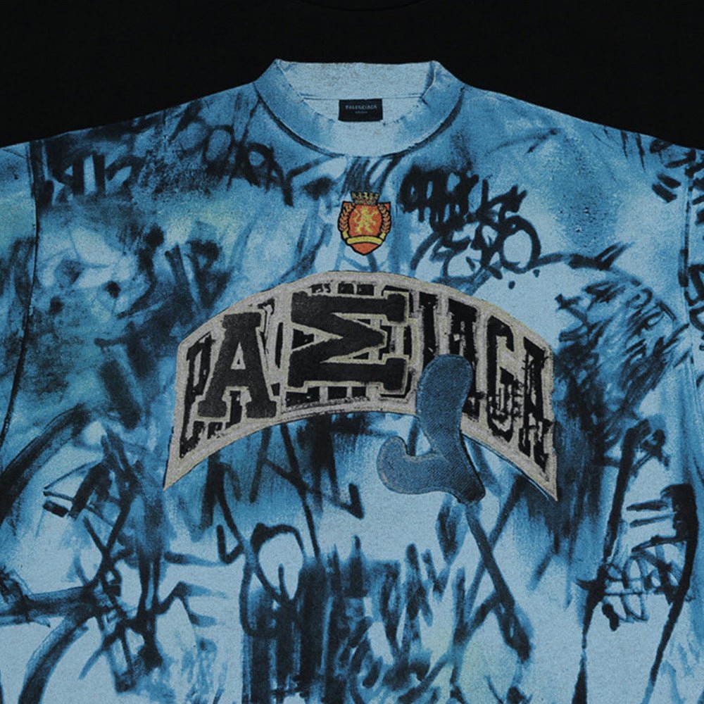 Graffiti Printing Short-sleeved T-shirt For Men - RALO COLLECTION STUDIO