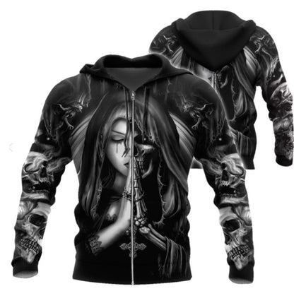 Halloween Skull Anime 3D Sweatshirt - RALO COLLECTION STUDIO