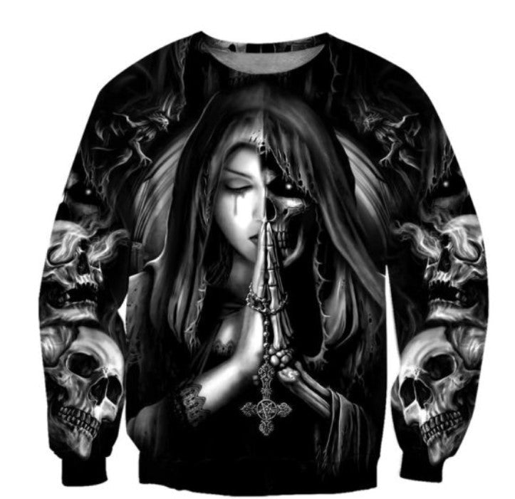 Halloween Skull Anime 3D Sweatshirt - RALO COLLECTION STUDIO