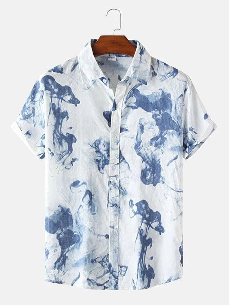 RALO Collection | Hawaiian 3D Light Color Short Sleeve Shirt For Men - RALO COLLECTION STUDIO