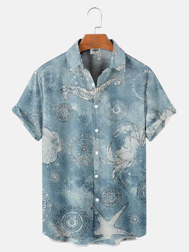 RALO Collection | Hawaiian 3D Light Color Short Sleeve Shirt For Men - RALO COLLECTION STUDIO