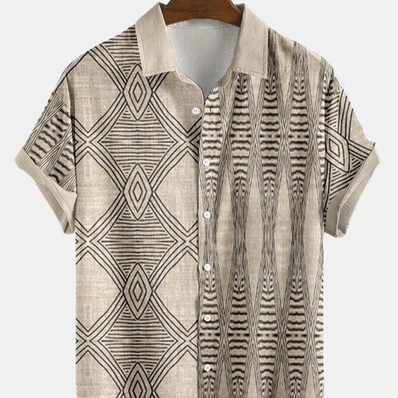 RALO Collection | Hawaiian 3D Light Color Short Sleeve Shirt For Men - RALO COLLECTION STUDIO