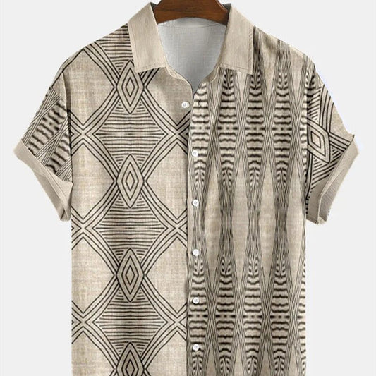 RALO Collection | Hawaiian 3D Light Color Short Sleeve Shirt For Men - RALO COLLECTION STUDIO
