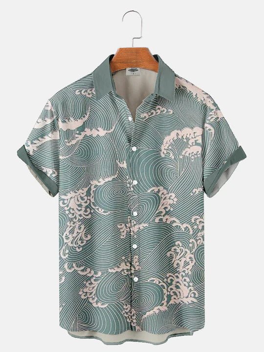 RALO Collection | Hawaiian 3D Light Color Short Sleeve Shirt For Men - RALO COLLECTION STUDIO