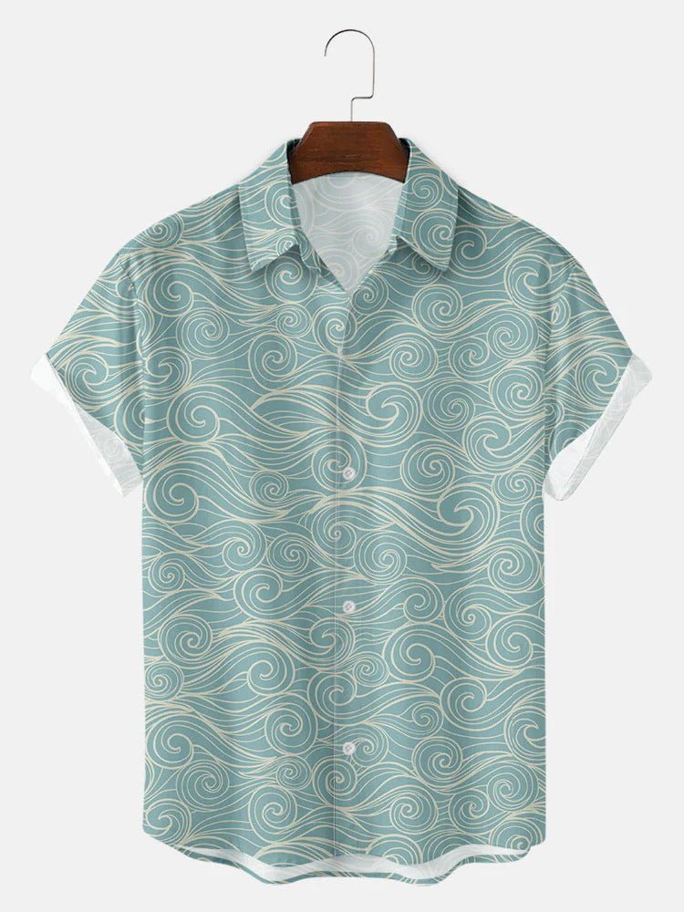 RALO Collection | Hawaiian 3D Light Color Short Sleeve Shirt For Men - RALO COLLECTION STUDIO