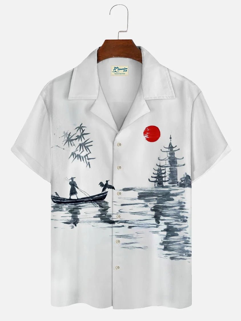 RALO Collection | Hawaiian 3D Light Color Short Sleeve Shirt For Men - RALO COLLECTION STUDIO