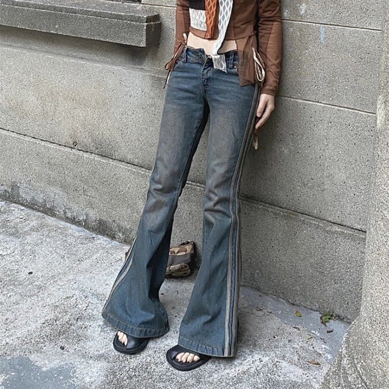 High Street Vintage Striped Jeans Woman - RALO COLLECTION STUDIO