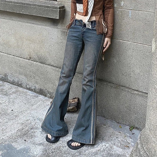 High Street Vintage Striped Jeans Woman - RALO COLLECTION STUDIO