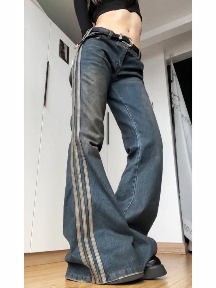 High Street Vintage Striped Jeans Woman - RALO COLLECTION STUDIO