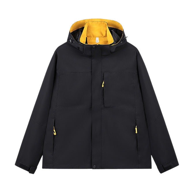 Hooded Fleece Lined Outdoor Three Proof Jacket Streetwear Brand Outerwear - RALO COLLECTION STUDIO