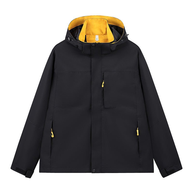 Hooded Fleece Lined Outdoor Three Proof Jacket Streetwear Brand Outerwear - RALO COLLECTION STUDIO