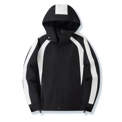 Hooded Sport-Style Jacket Mens Casual Outdoor Waterproof Coat - RALO COLLECTION STUDIO