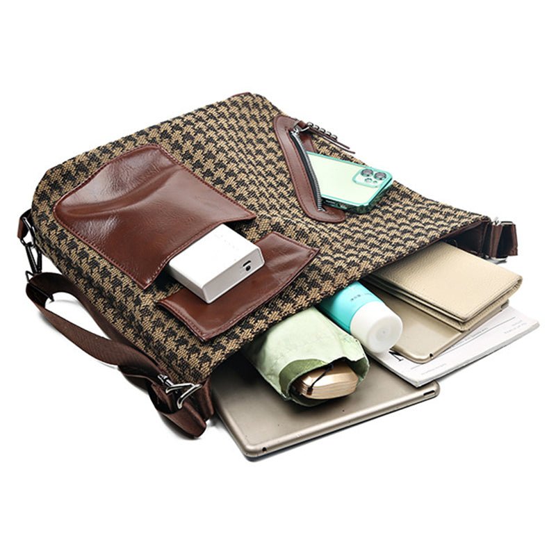 Ralo Wild Luxe Houndstooth Rivet Backpack - RALO COLLECTION STUDIO