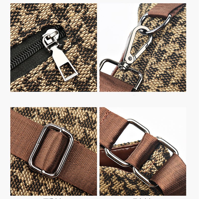 Ralo Wild Luxe Houndstooth Rivet Backpack - RALO COLLECTION STUDIO