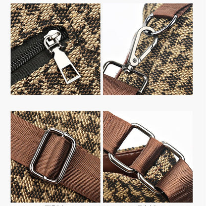 Ralo Wild Luxe Houndstooth Rivet Backpack - RALO COLLECTION STUDIO