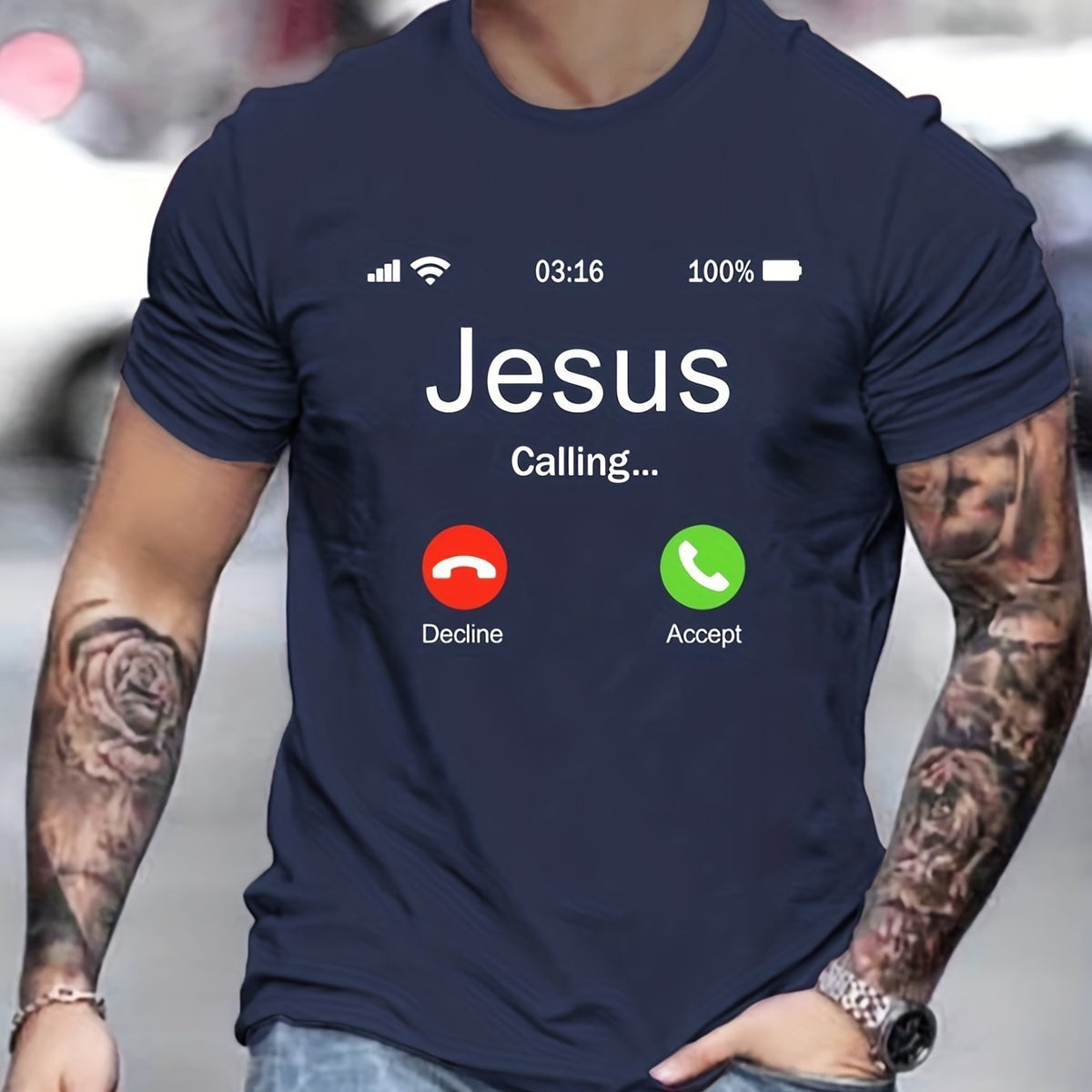 Jesus Calls For Printed Men's Comfortable T-shirts - RALO COLLECTION STUDIO