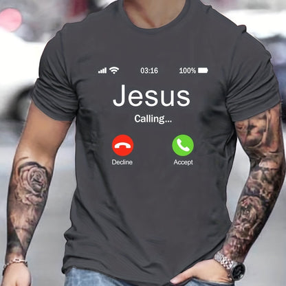 Jesus Calls For Printed Men's Comfortable T-shirts - RALO COLLECTION STUDIO