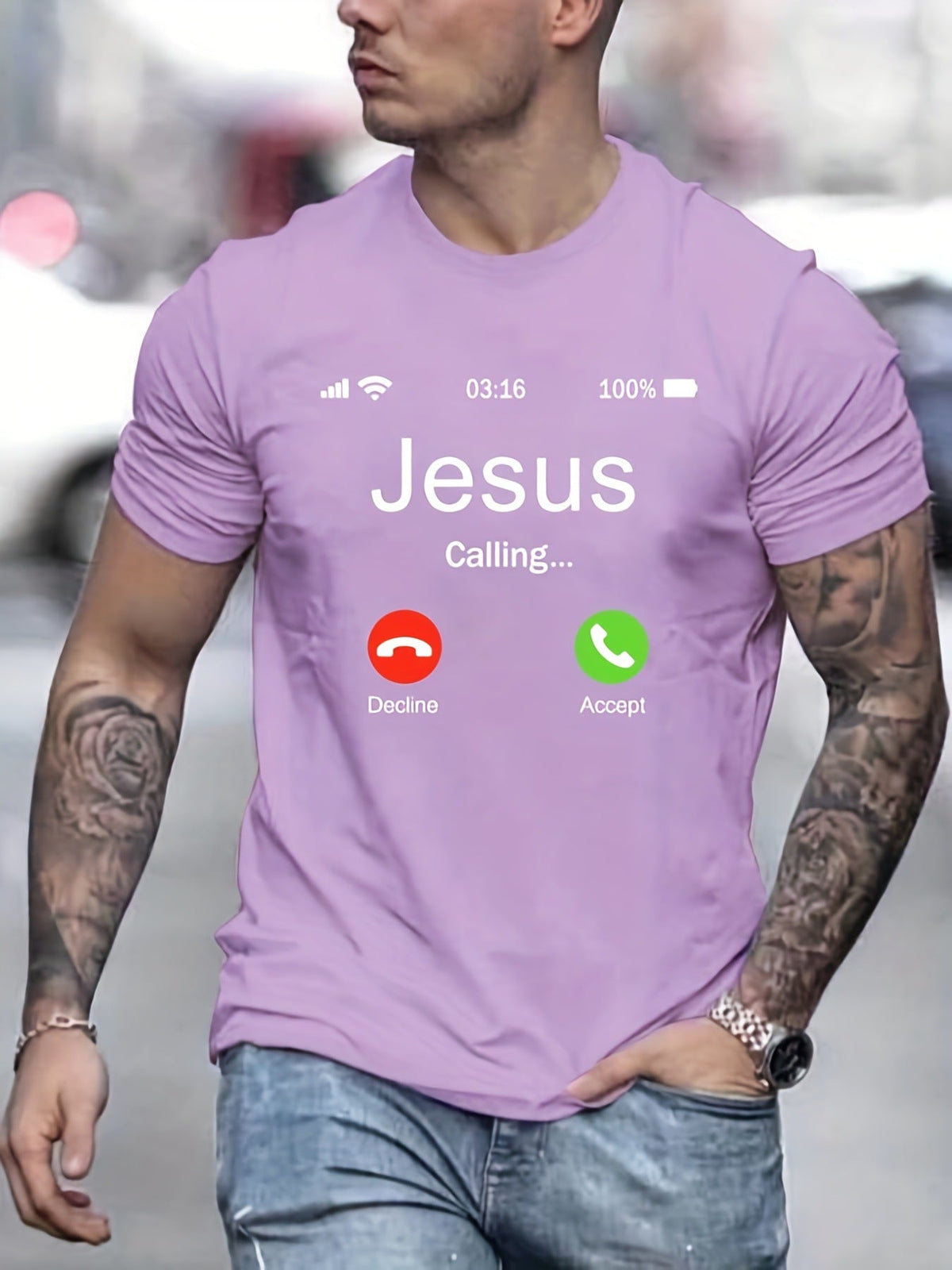 Jesus Calls For Printed Men's Comfortable T-shirts - RALO COLLECTION STUDIO