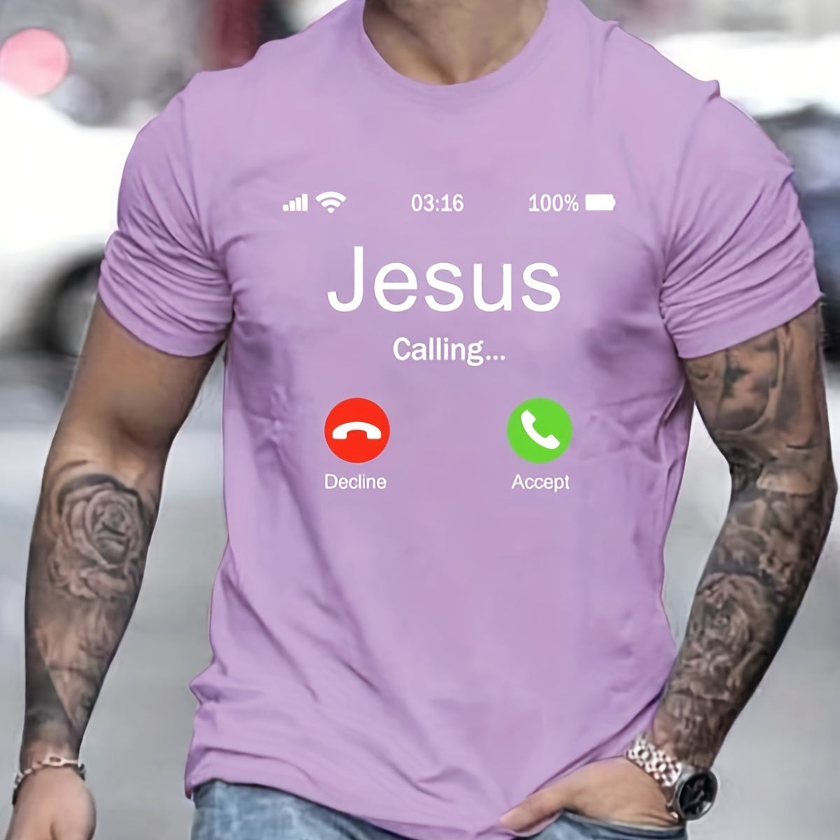 Jesus Calls For Printed Men's Comfortable T-shirts - RALO COLLECTION STUDIO