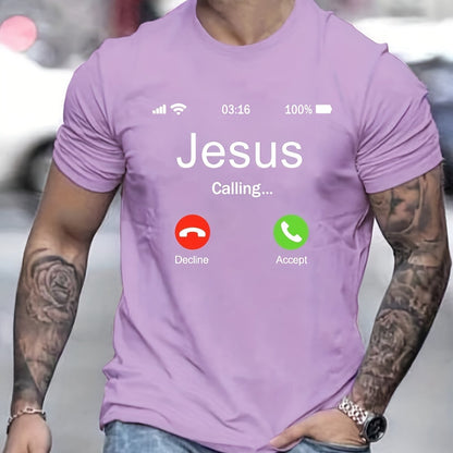 Jesus Calls For Printed Men's Comfortable T-shirts - RALO COLLECTION STUDIO