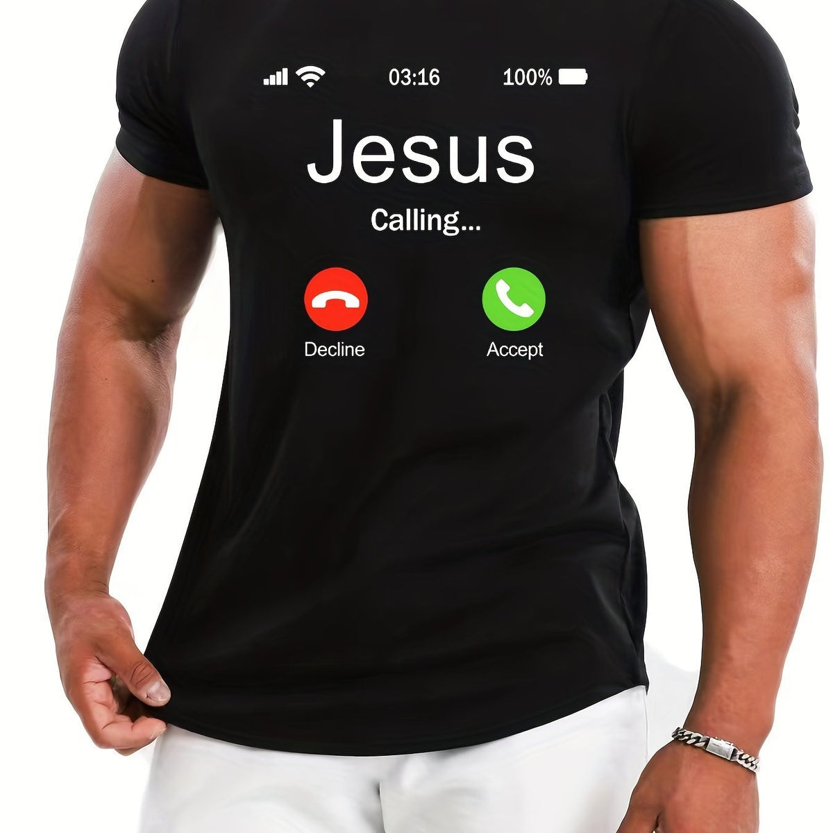 Jesus Calls For Printed Men's Comfortable T-shirts - RALO COLLECTION STUDIO