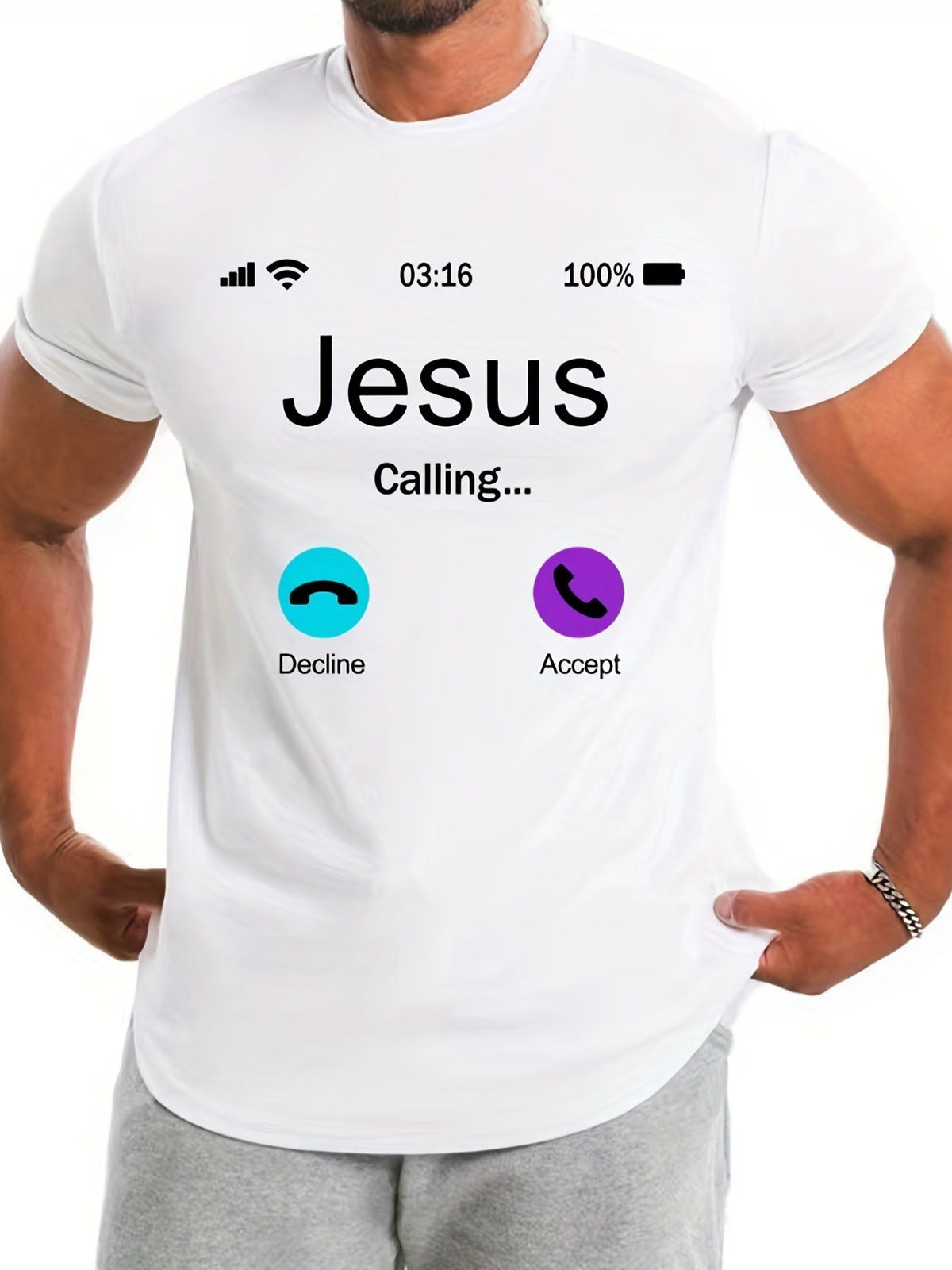 Jesus Calls For Printed Men's Comfortable T-shirts - RALO COLLECTION STUDIO
