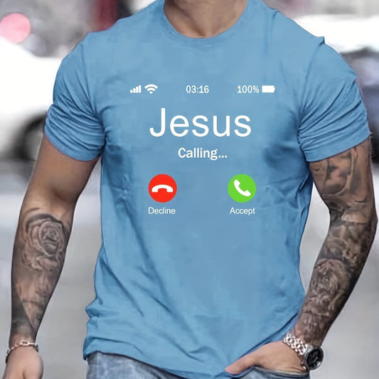 Jesus Calls For Printed Men's Comfortable T-shirts - RALO COLLECTION STUDIO