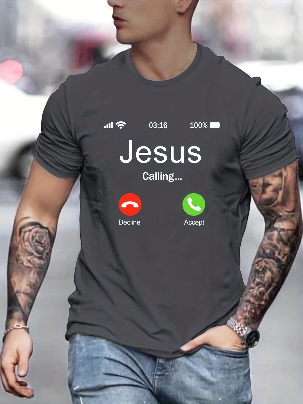 Jesus Calls For Printed Men's Comfortable T-shirts - RALO COLLECTION STUDIO