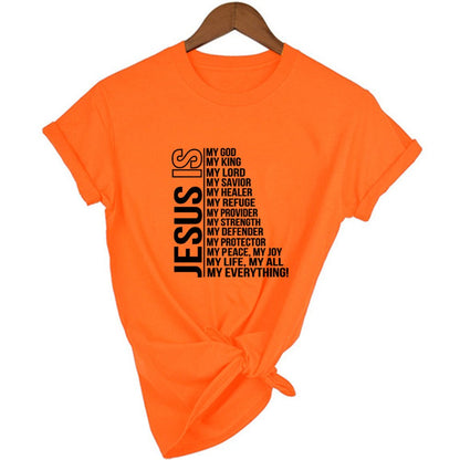 Jesus Is My God King Everything Women Vintage Tops Tshirts - RALO COLLECTION STUDIO