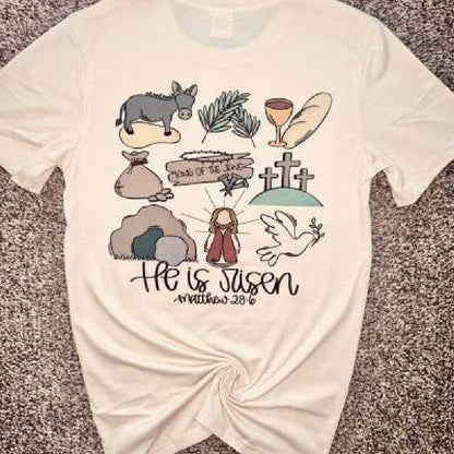 Jesus Resurrection 3D Digital Printing Casual Round Neck Short Sleeves - RALO COLLECTION STUDIO