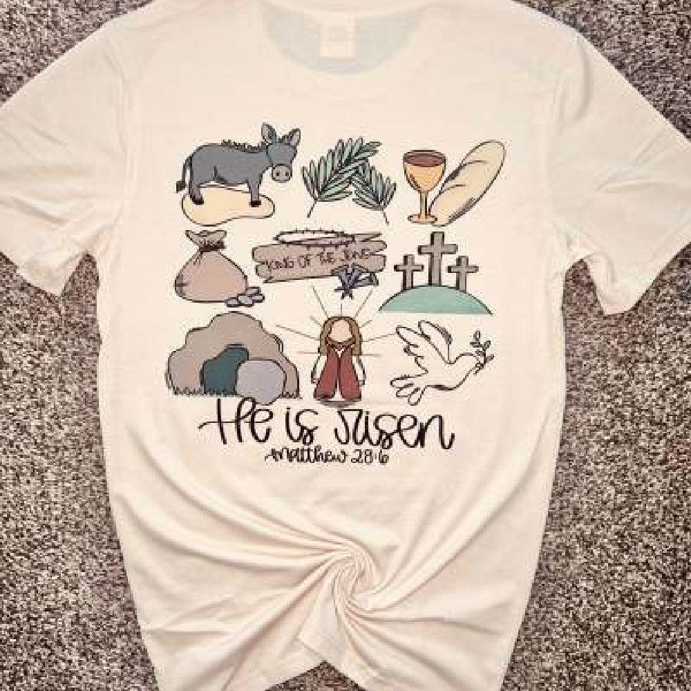Jesus Resurrection 3D Digital Printing Casual Round Neck Short Sleeves - RALO COLLECTION STUDIO