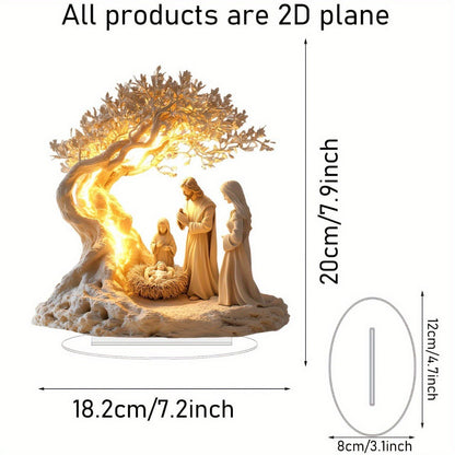Jesus Tree Of Life Acrylic Decorative Ornaments - RALO COLLECTION STUDIO