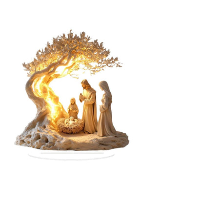 Jesus Tree Of Life Acrylic Decorative Ornaments - RALO COLLECTION STUDIO