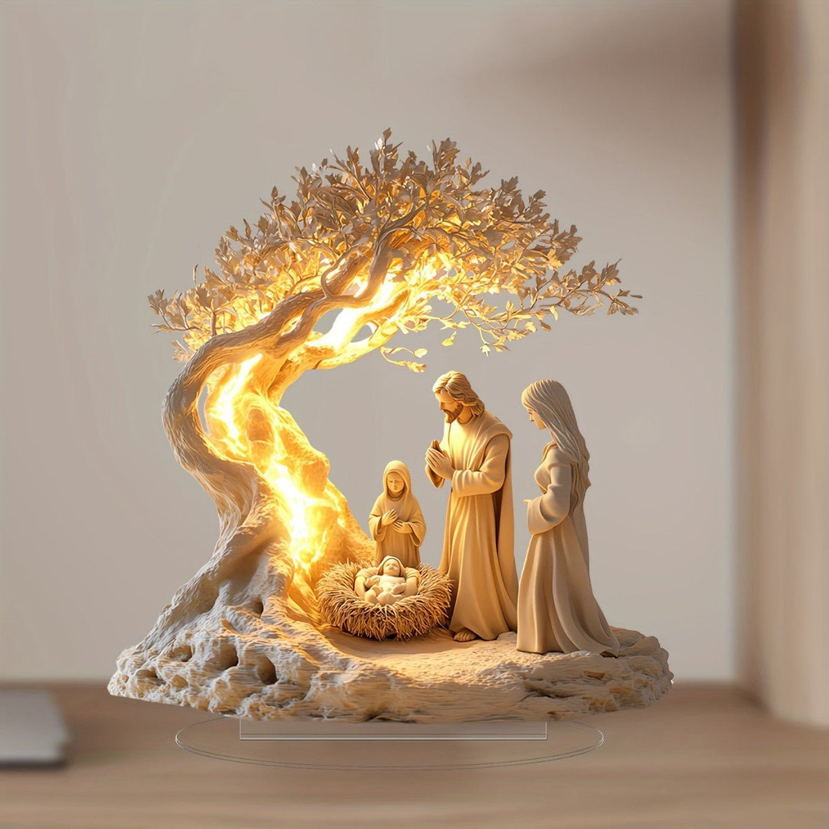 Jesus Tree Of Life Acrylic Decorative Ornaments - RALO COLLECTION STUDIO