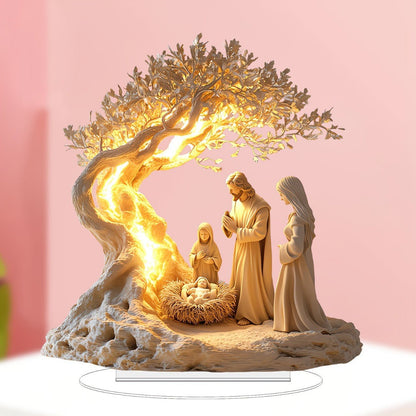 Jesus Tree Of Life Acrylic Decorative Ornaments - RALO COLLECTION STUDIO