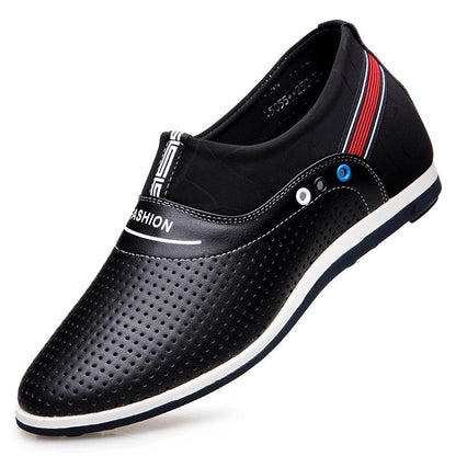 Korean Style Leisure Hollow-out Height Increasing Elevator Shoes For Men - RALO COLLECTION STUDIO
