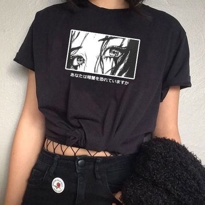 Ladies summer cartoon anime print T-shirt - RALO COLLECTION STUDIO