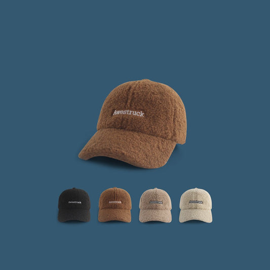 Lamb Wool Alphabet Plush Hat For Men And Women - RALO COLLECTION STUDIO