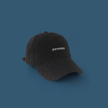 Lamb Wool Alphabet Plush Hat For Men And Women - RALO COLLECTION STUDIO