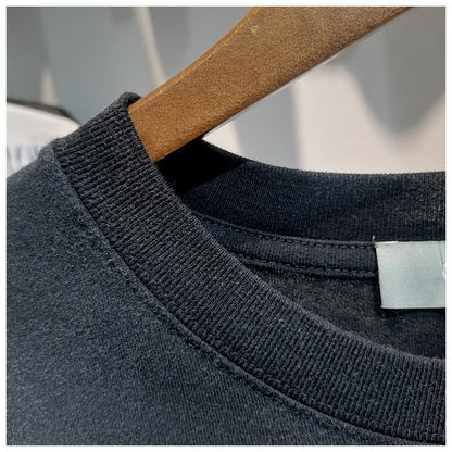 Letter Print High Street Loose Fashion Cotton Short Sleeve T-shirt Men - RALO COLLECTION STUDIO