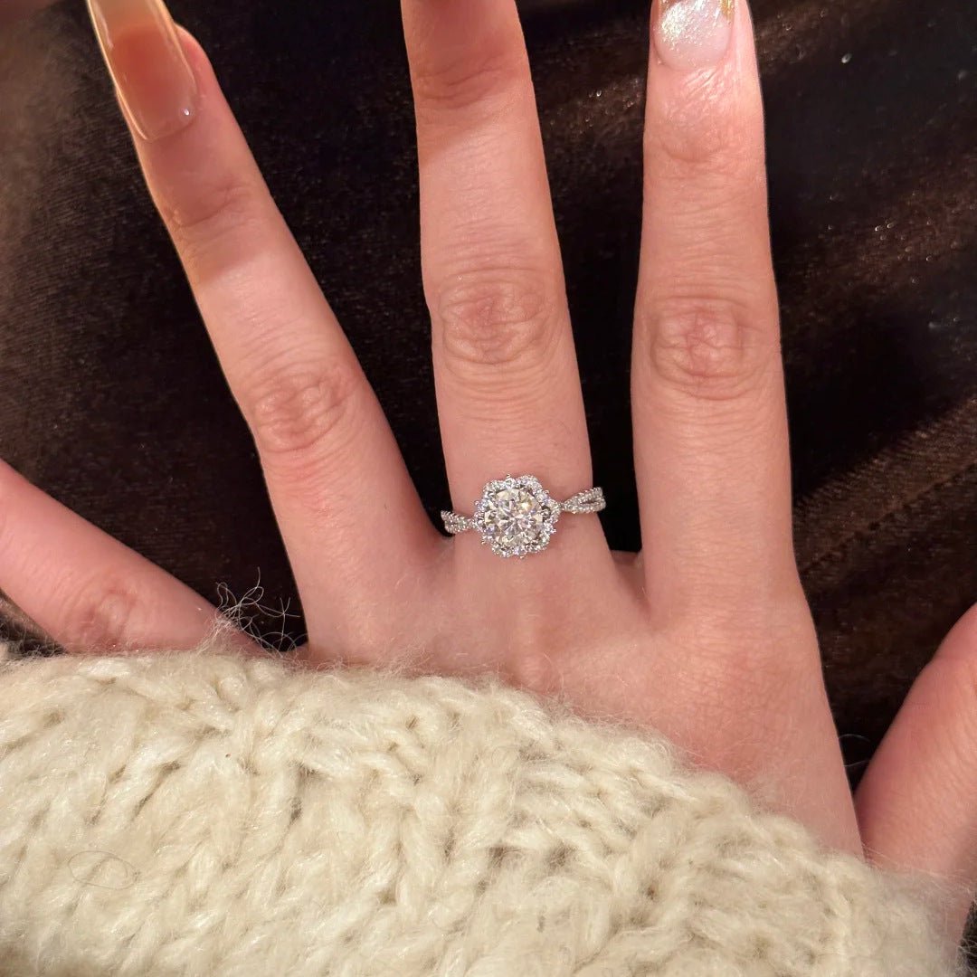 RALO Collection | 2CT Hearts & Arrows Cut CrystalRing – Elegant Micro Pave Wedding Jewelry For Women - RALO COLLECTION STUDIO
