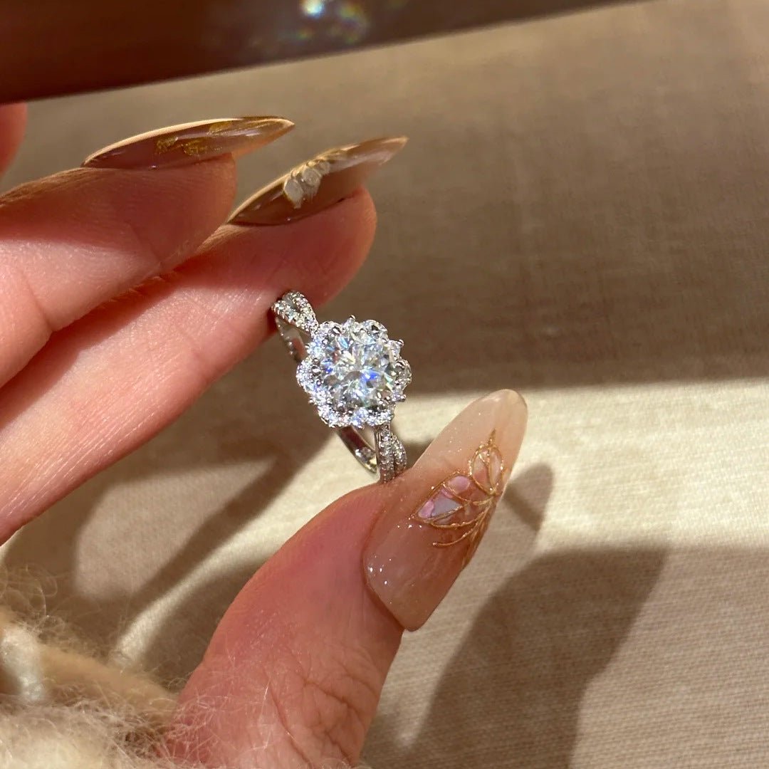 RALO Collection | 2CT Hearts & Arrows Cut CrystalRing – Elegant Micro Pave Wedding Jewelry For Women - RALO COLLECTION STUDIO