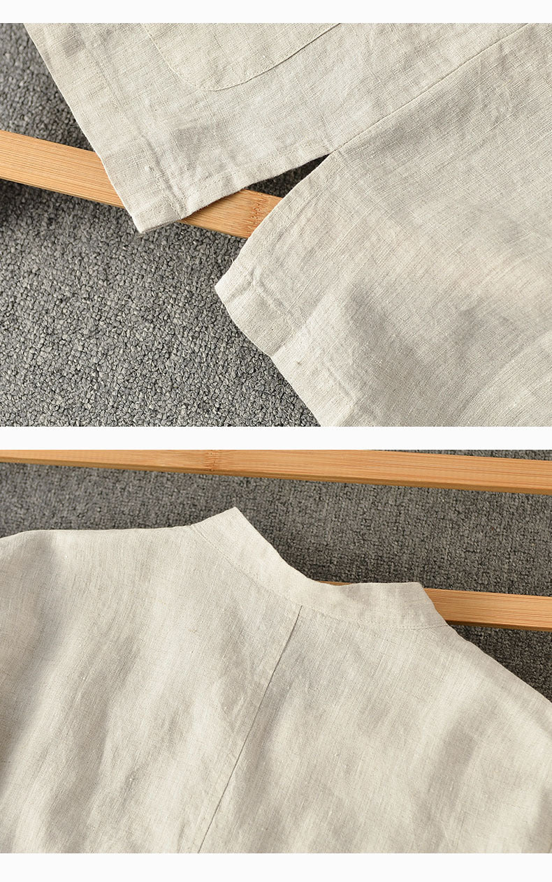 Linen Shirt Chinese-style Loose Men - RALO COLLECTION STUDIO