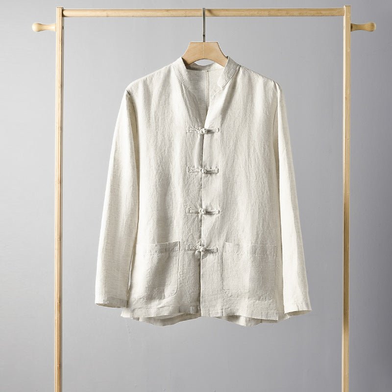 Linen Shirt Chinese-style Loose Men - RALO COLLECTION STUDIO