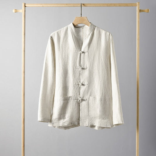 Linen Shirt Chinese-style Loose Men - RALO COLLECTION STUDIO