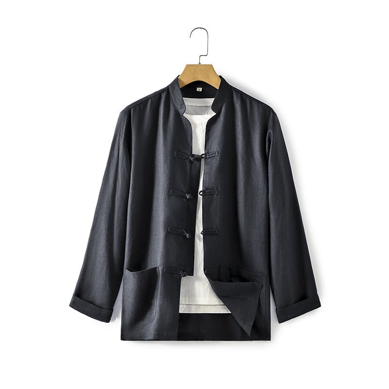 Linen Shirt Chinese-style Loose Men - RALO COLLECTION STUDIO