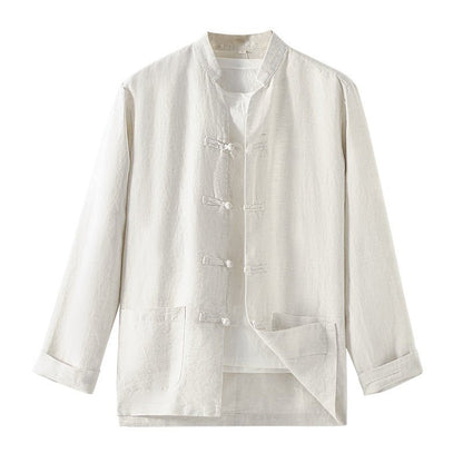 Linen Shirt Chinese-style Loose Men - RALO COLLECTION STUDIO