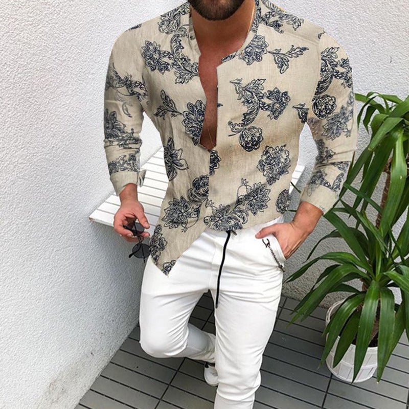 Loose Shirt Literary And Leisure Long-Sleeved Shirt Men - RALO COLLECTION STUDIO