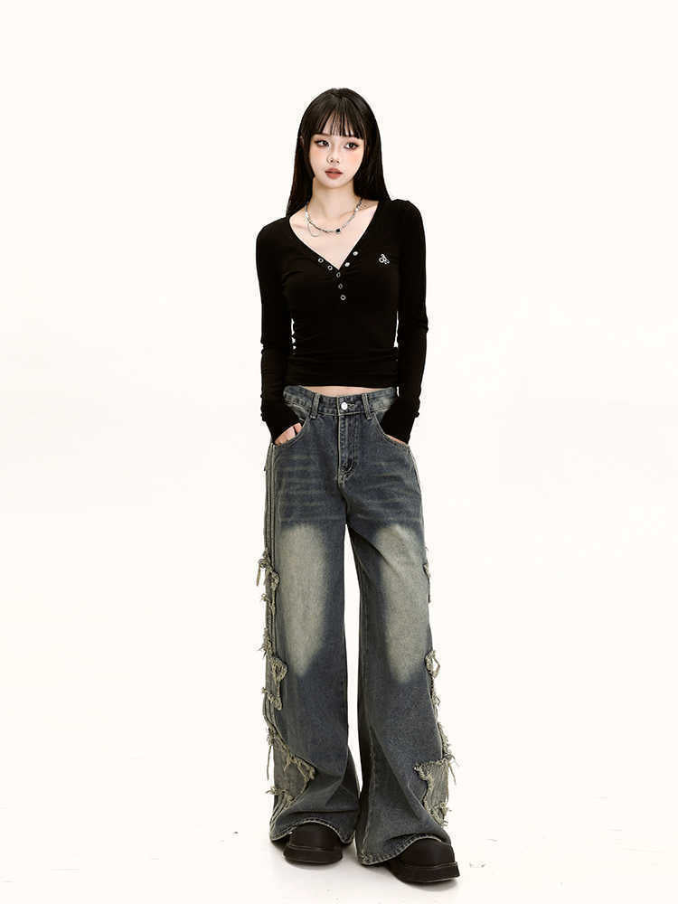 Loose Slimming Draping Wide-leg Floor-length Pants - RALO COLLECTION STUDIO