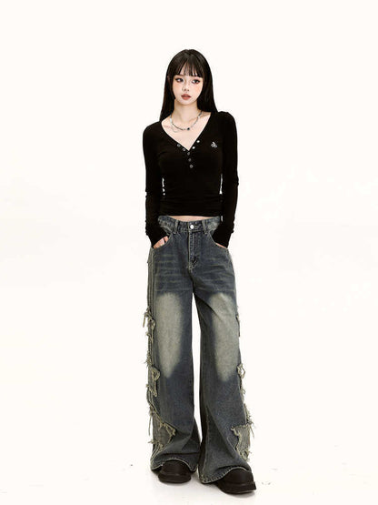 Loose Slimming Draping Wide-leg Floor-length Pants - RALO COLLECTION STUDIO